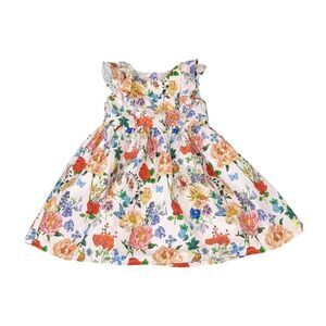 H&M Nathalie Lété Baby Girl Floral Butterfly Spring Summer Easter Pink Sz 12 18m